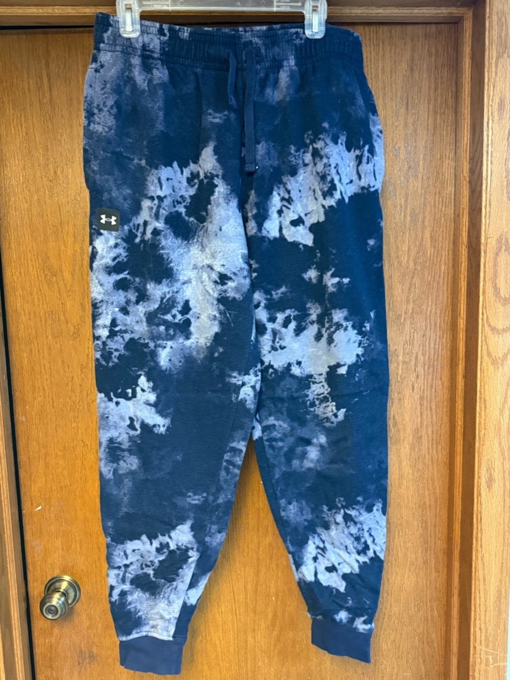 Under Armour Men’s ' Navy and White Tie-Dye Jogger Sweatpants